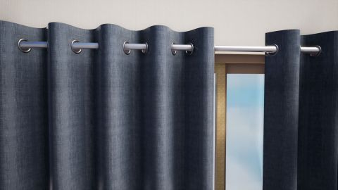 blue curtain product